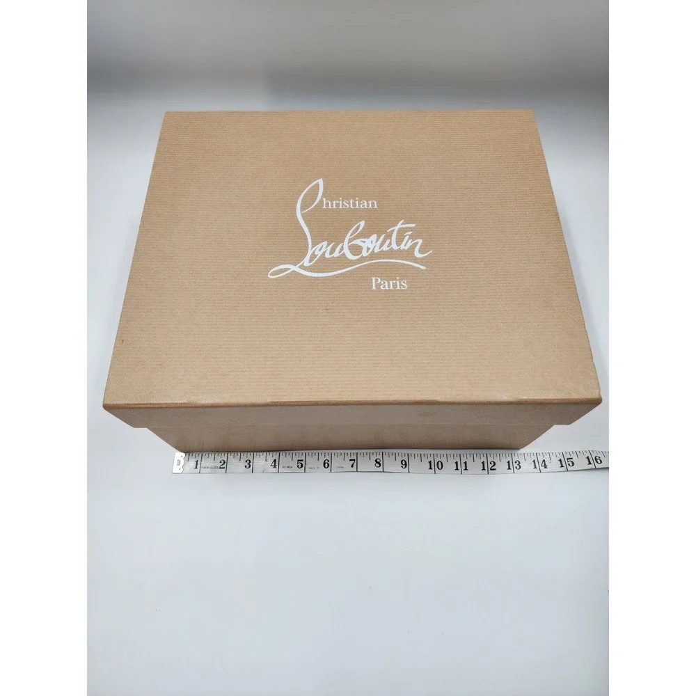 Christian Louboutin Empty Shoe Box Tan Kraft Paper Replacement Luxury Storage